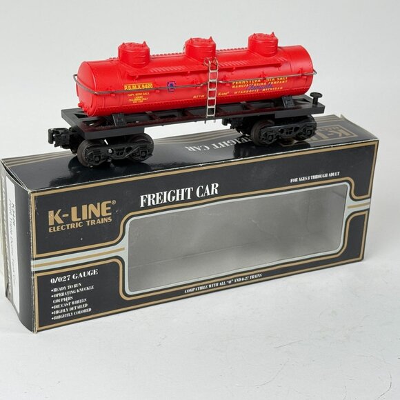 K-Line Electric Train O/027 Gauge PRR Triple Dome Tank Car P.S.M.X. 5426 - Picture 8 of 10